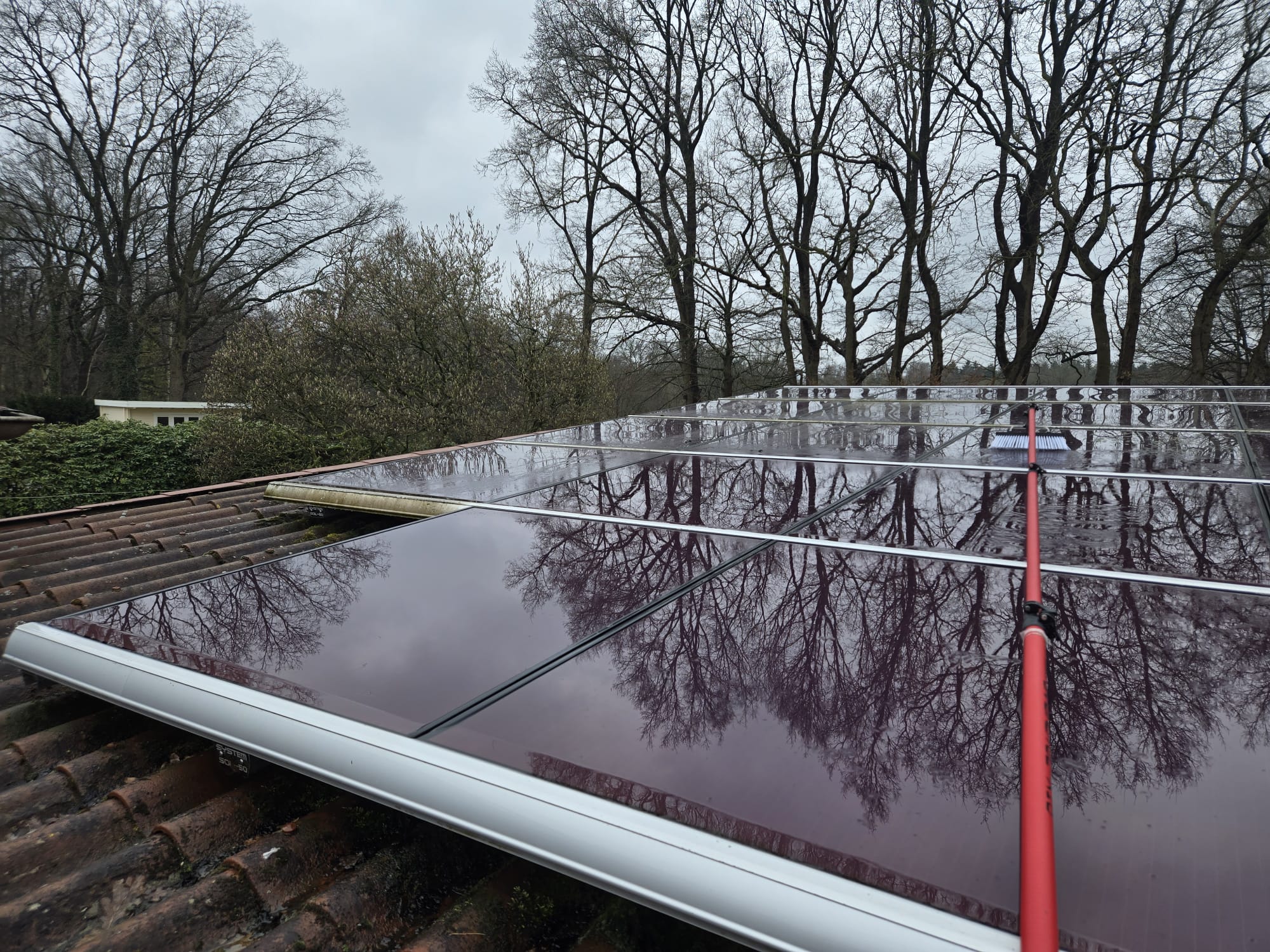 PV-Anlage nach der Reinigung
