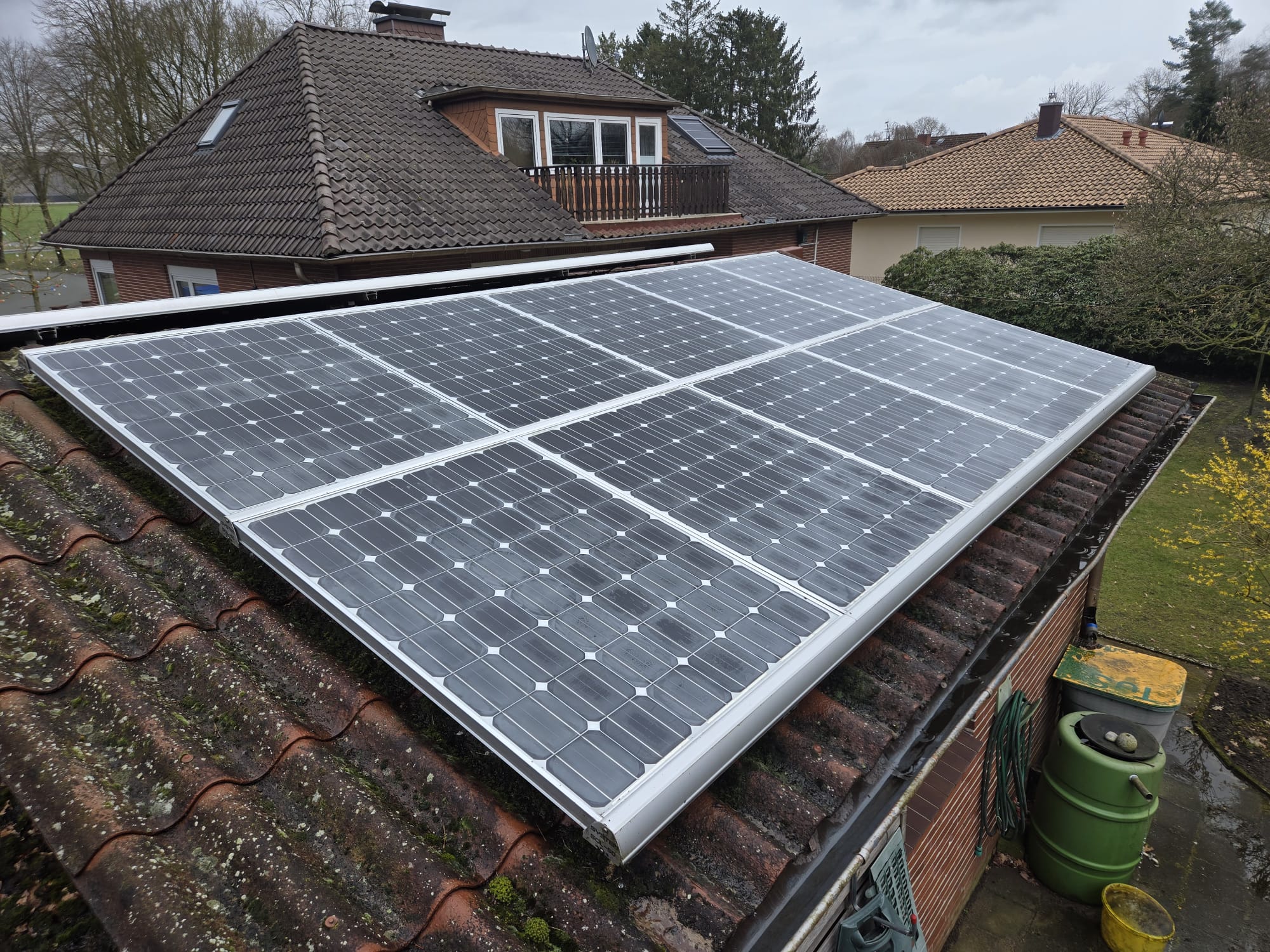 Zweite PV-Anlage nach der Reinigung