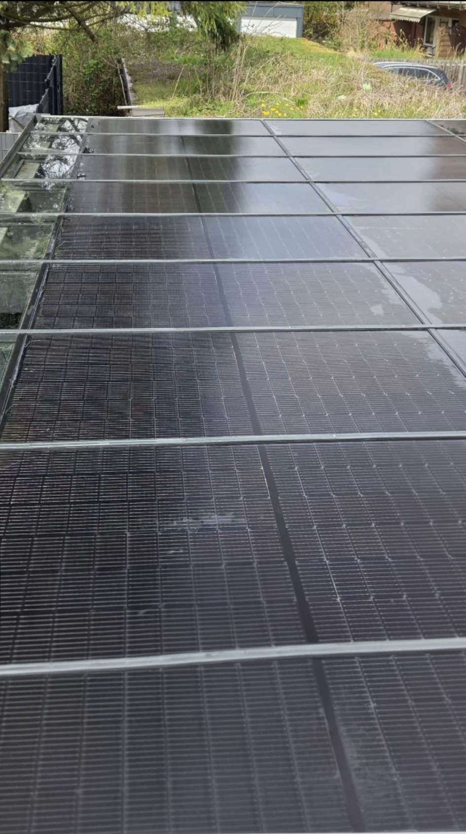 Dritte PV-Anlage nach der Reinigung