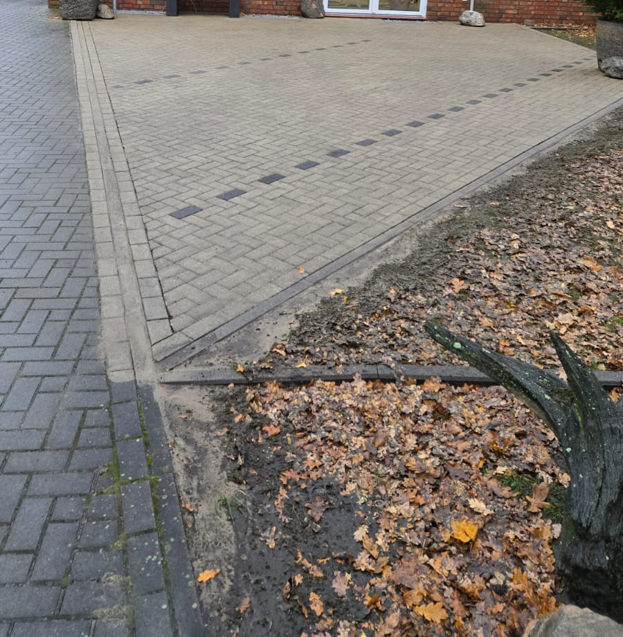 Parkplätze nach der Steinreinigung